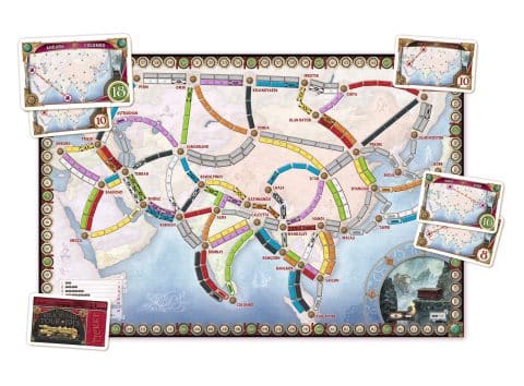 Ticket to Ride Asia map