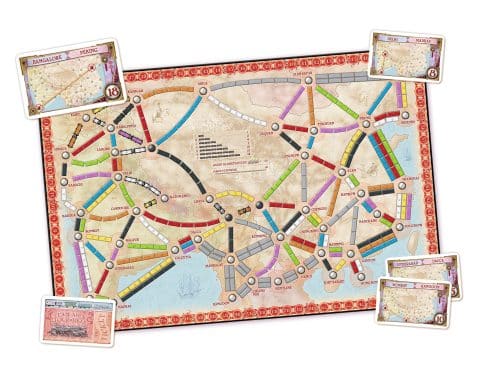 Ticket to Ride Asia map