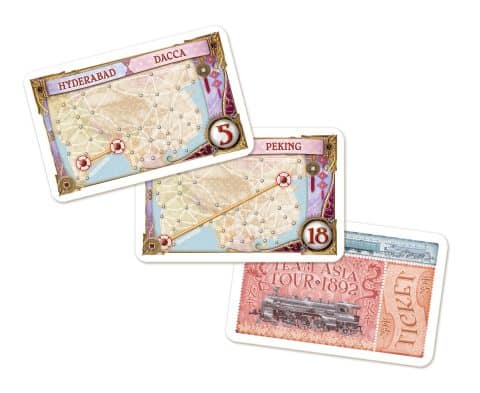 Ticket to Ride Asia cards